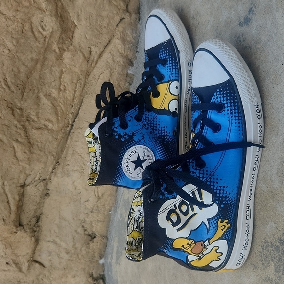 The Simpsons x Chuck Taylor All Star High 'Homer D'oh!' Men 6 Women 8 High Tops - Picture 1 of 14